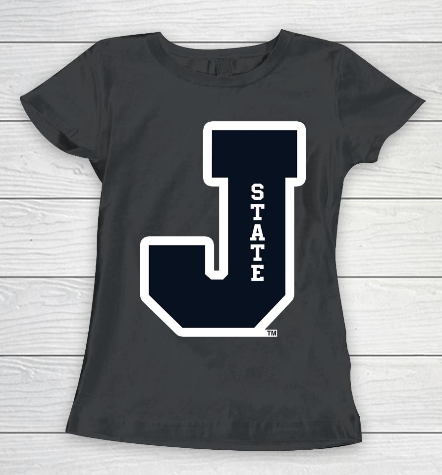 Jackson State Tigers J State Letterman Women T-Shirt