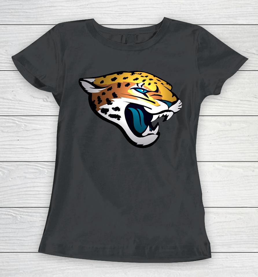 Jacksonville Jaguars Fanatics Branded Black Big And Tall Primary Team Logo Women T-Shirt