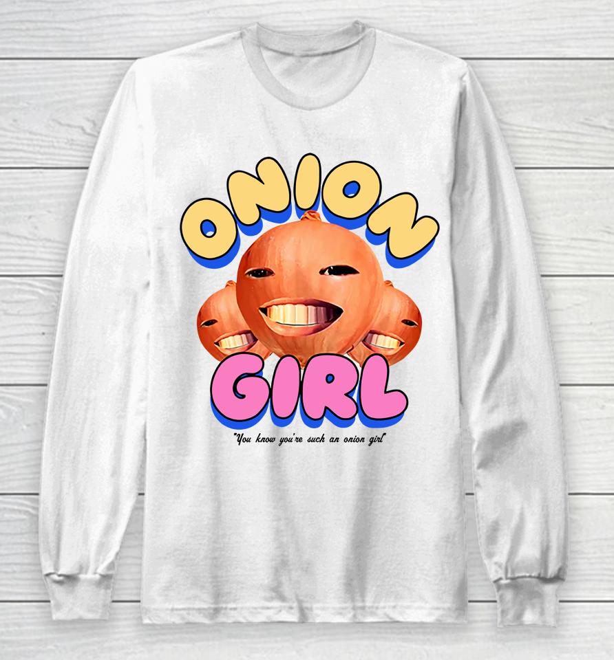 Jacob Collier Merch Onion Girl You Know You're Such An Onion Girl Long Sleeve T-Shirt