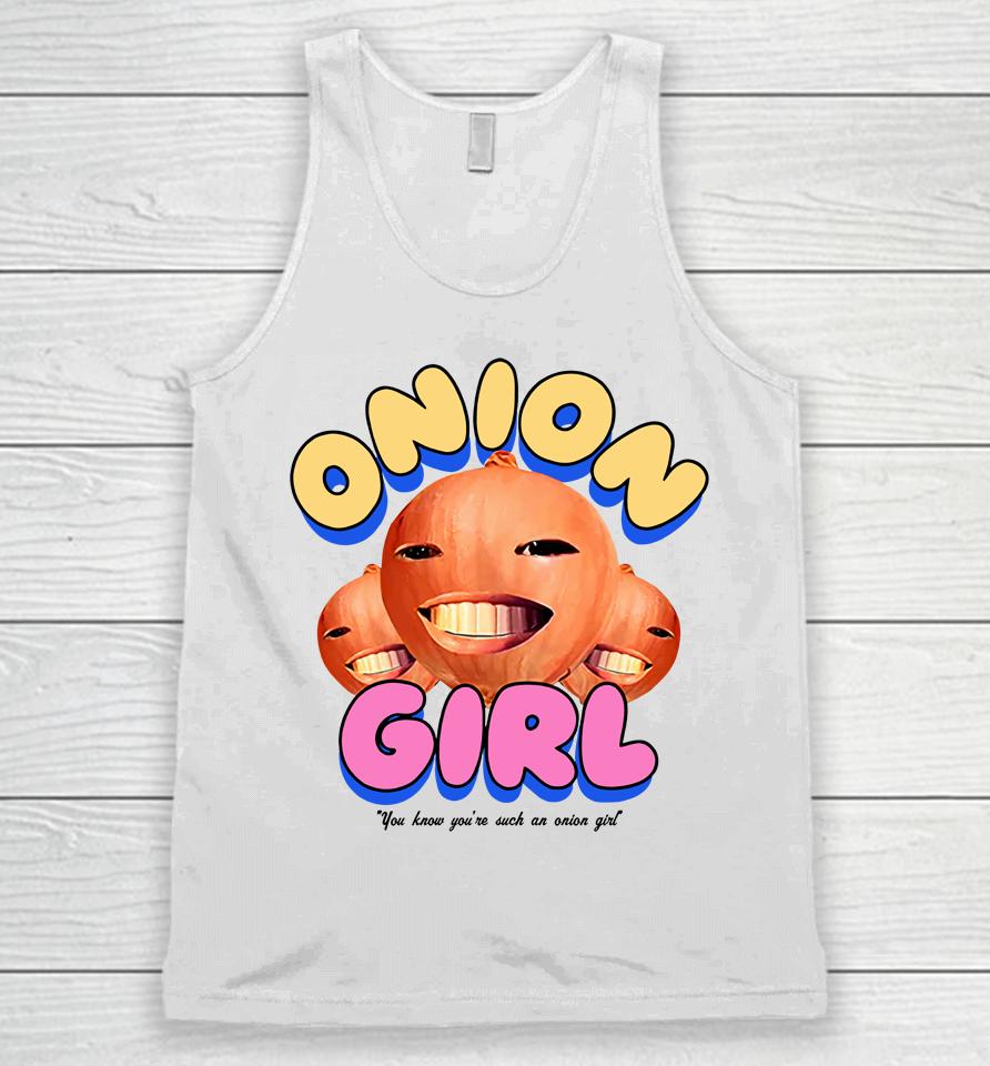 Jacob Collier Merch Onion Girl You Know You're Such An Onion Girl Unisex Tank Top