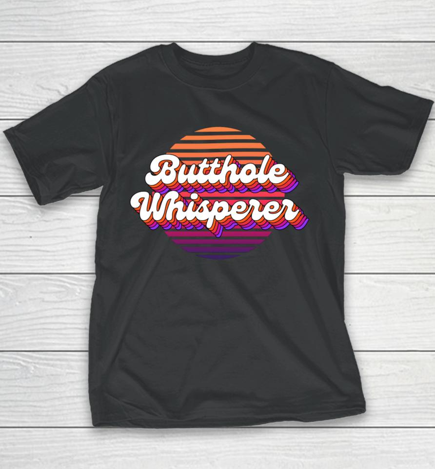 Jacob Hoffman Wearing Butthole Whisperer 2 Youth T-Shirt