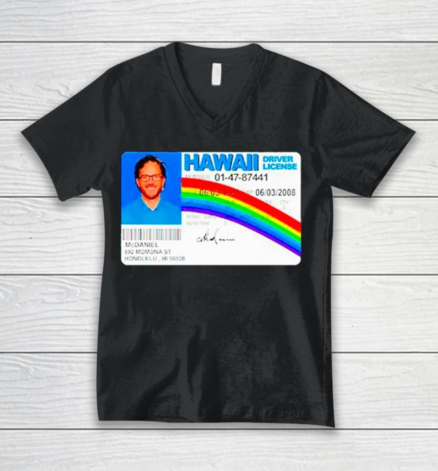 Jaelan Phillips Mike Mcdaniel Hawaii Driver License Unisex V-Neck T-Shirt