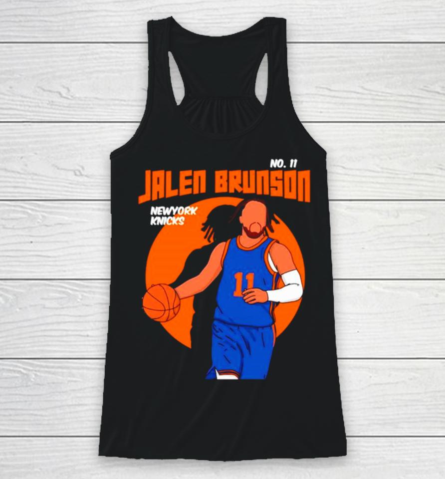 Jalen Brunson Basketball Player Nba New York Knicks Racerback Tank
