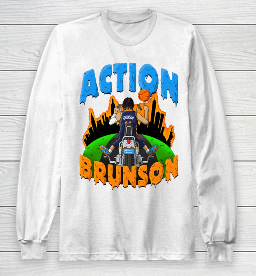 Jalen Brunson New York Knicks Basketball Long Sleeve T-Shirt