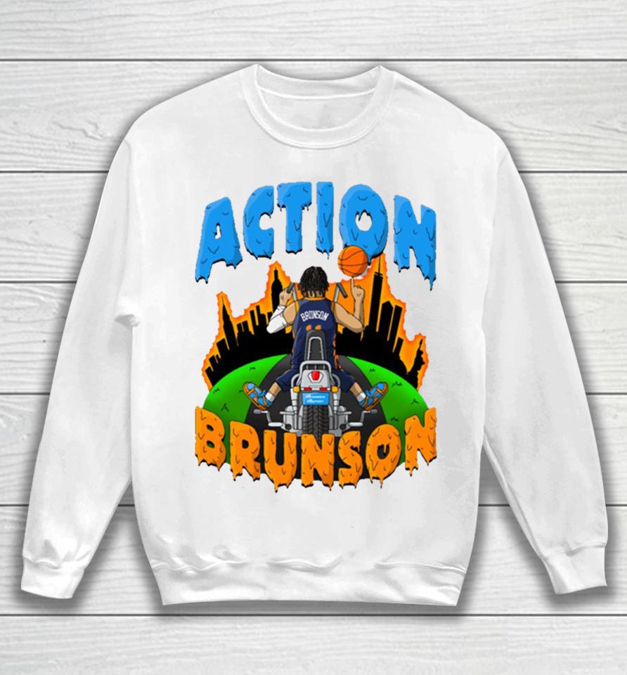 Jalen Brunson New York Knicks Basketball Sweatshirt