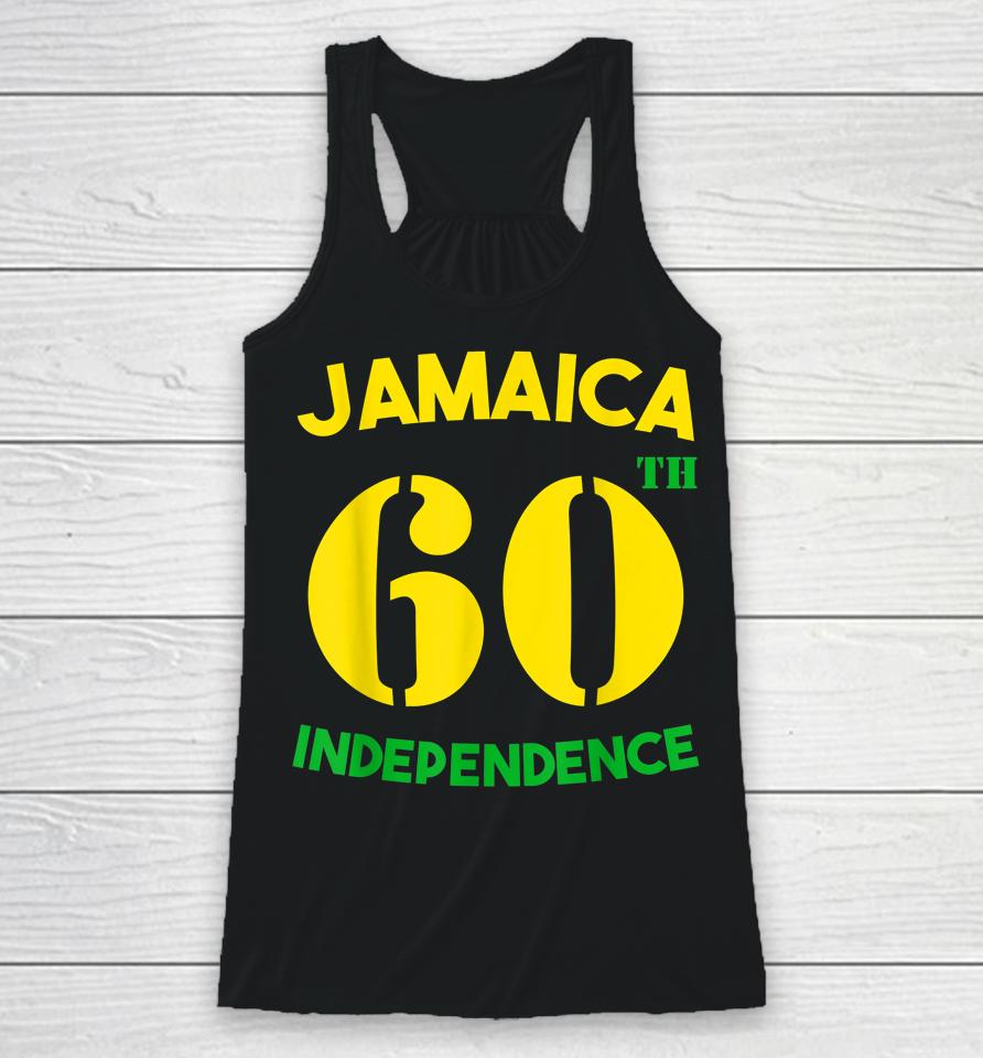 Jamaica 60Th Celebration Independence Day 2022 Jamaican Racerback Tank