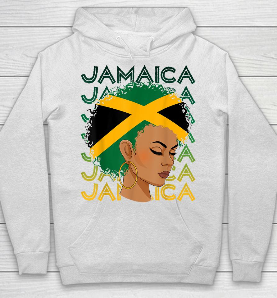 Jamaican Black Girls Jamaica Flag Hair Womens Woman Hoodie