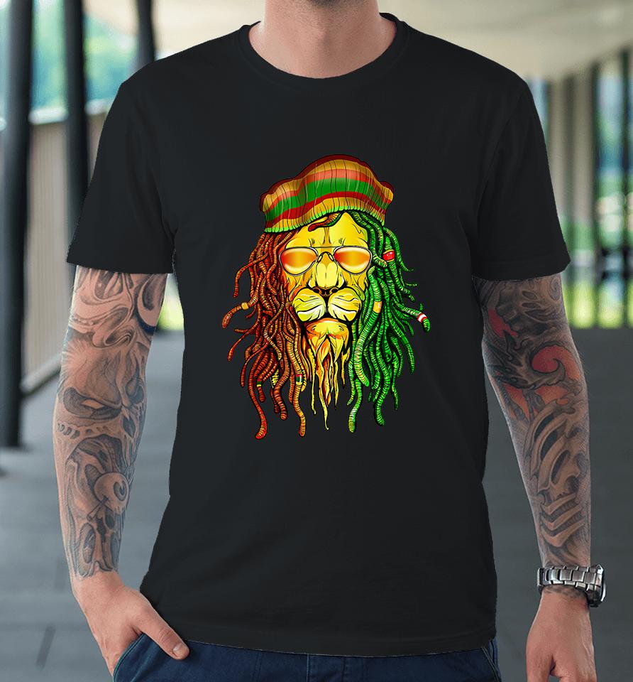 Jamaican Lion Reggae Music Premium T-Shirt