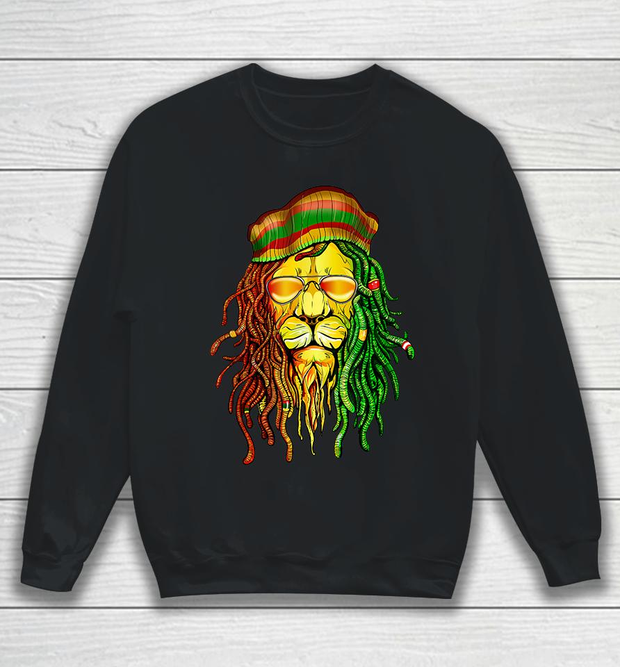 Jamaican Lion Reggae Music Sweatshirt
