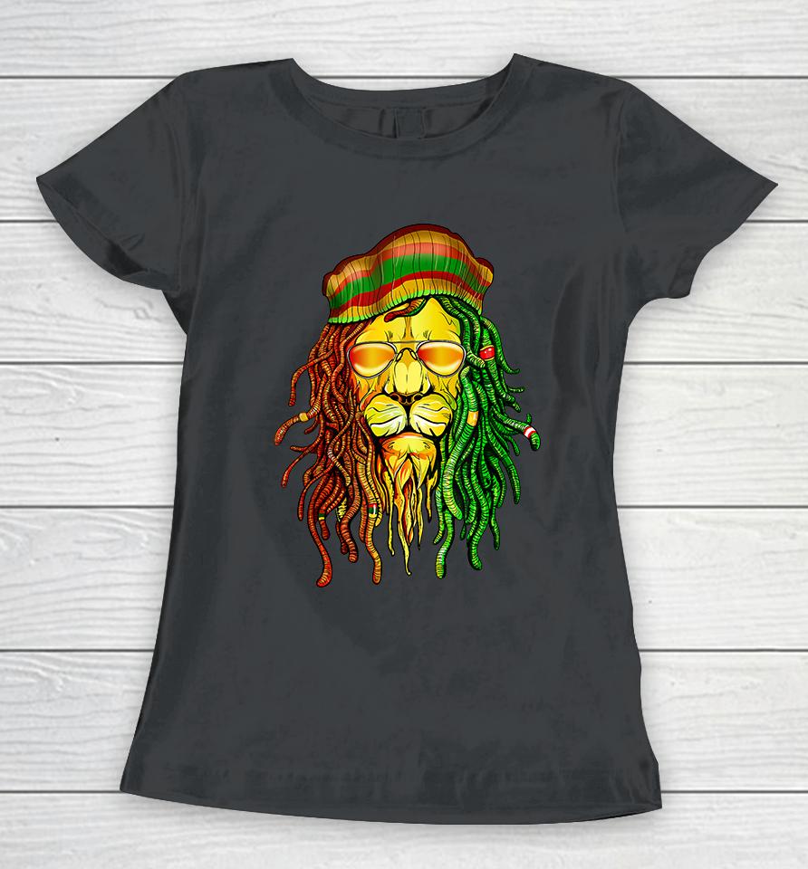 Jamaican Lion Reggae Music Women T-Shirt
