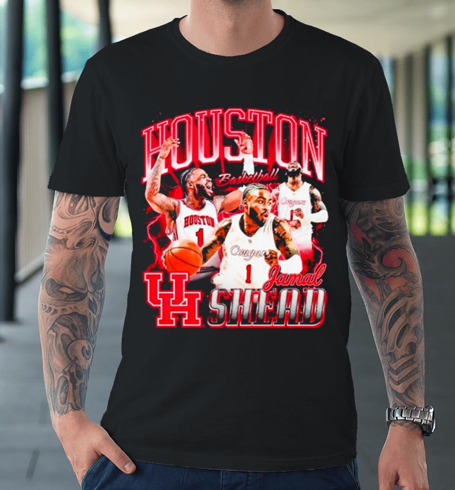 Jamal Shead Houston Cougars Ncaa Men’s Basketball Player Premium T-Shirt
