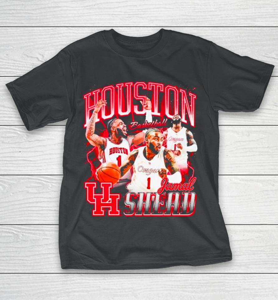 Jamal Shead Houston Cougars Ncaa Men’s Basketball Player T-Shirt