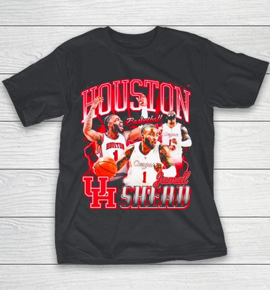 Jamal Shead Houston Cougars Ncaa Men’s Basketball Player Youth T-Shirt