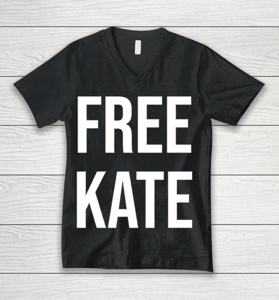 James Barr Free Kate Unisex V-Neck T-Shirt