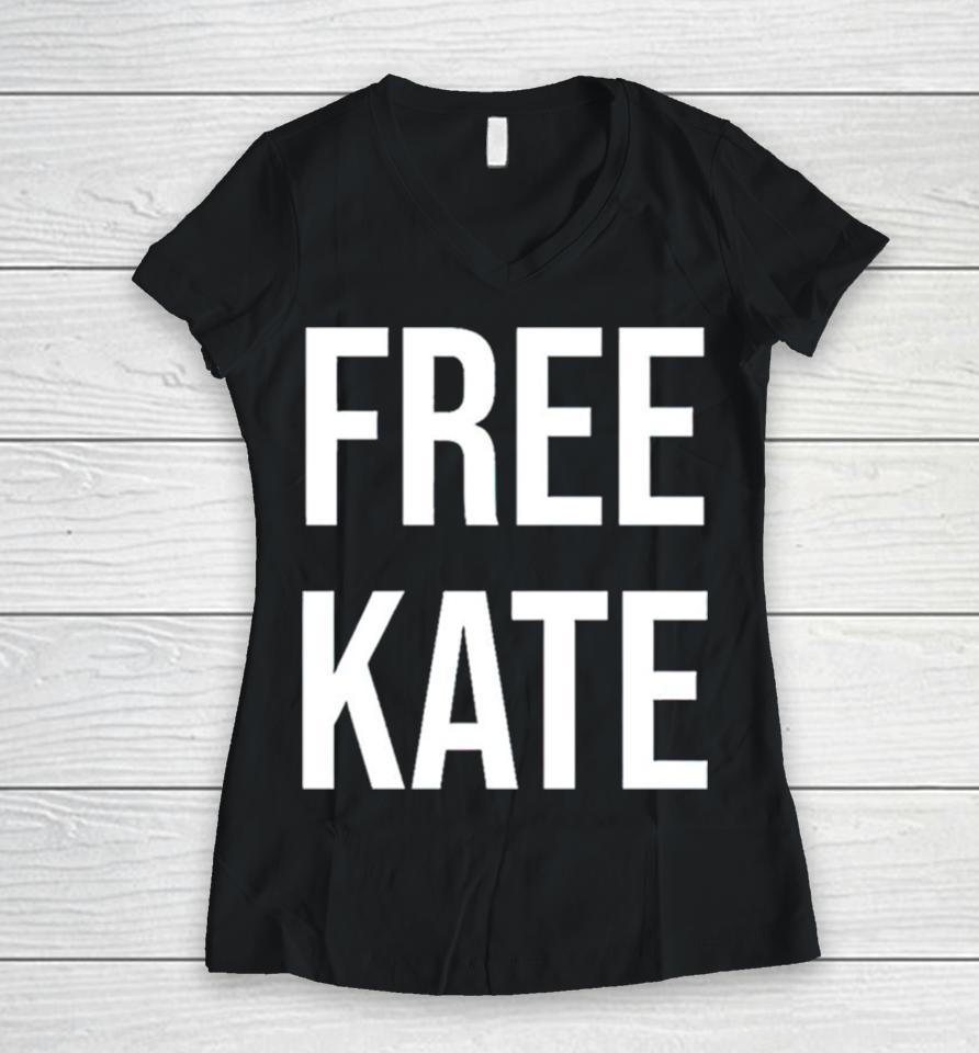 James Barr Free Kate Women V-Neck T-Shirt