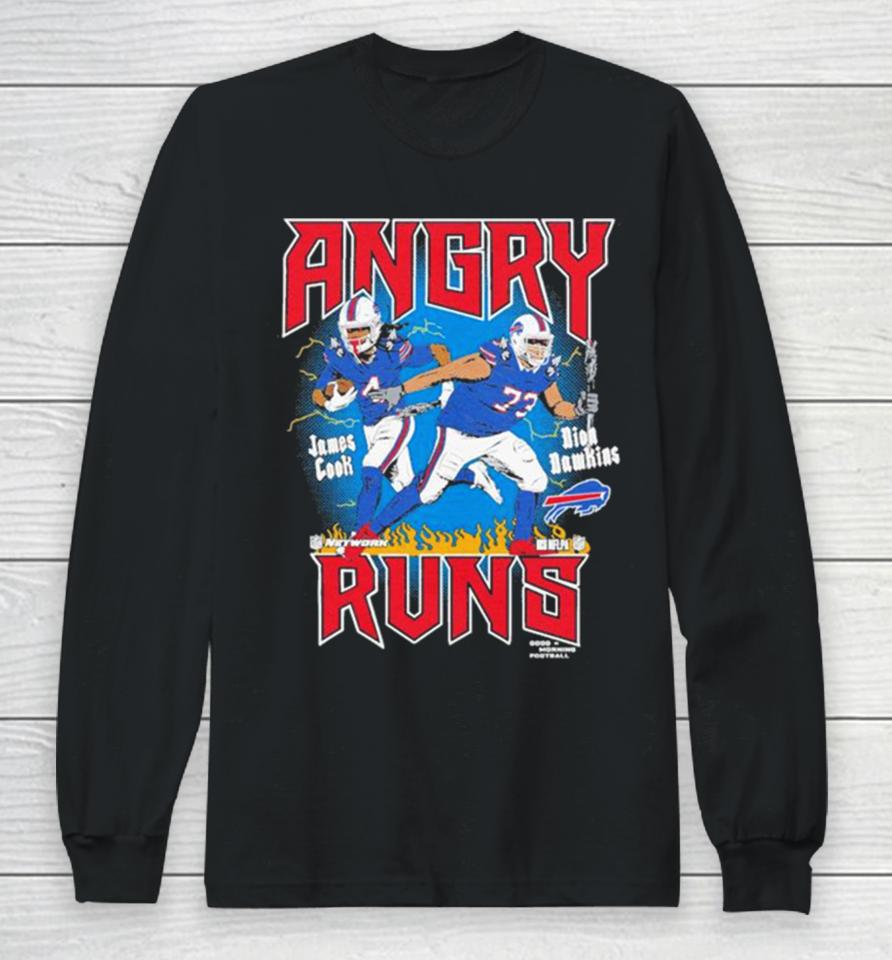 James Cook &Amp; Dion Dawkins Buffalo Bills Homage Unisex Angry Runs Player Graphic Long Sleeve T-Shirt