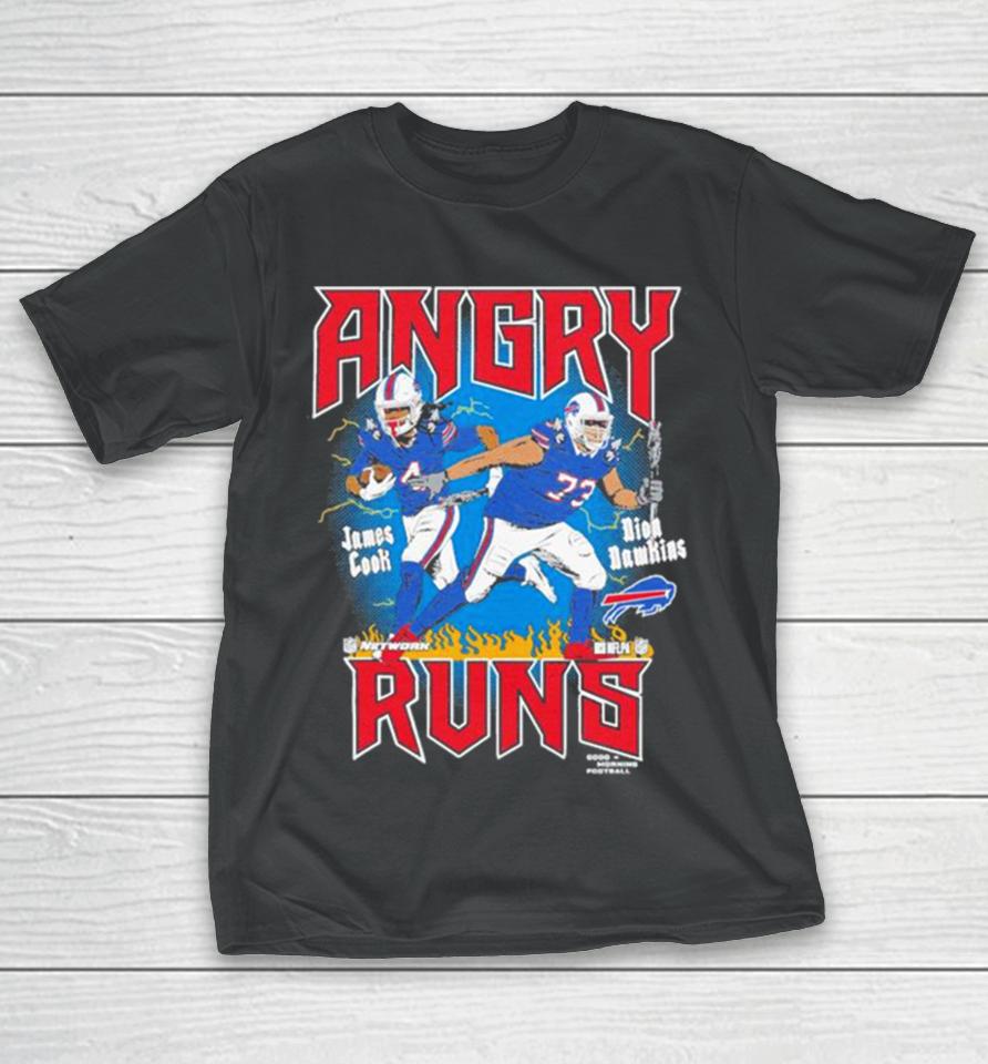 James Cook &Amp; Dion Dawkins Buffalo Bills Homage Unisex Angry Runs Player Graphic T-Shirt
