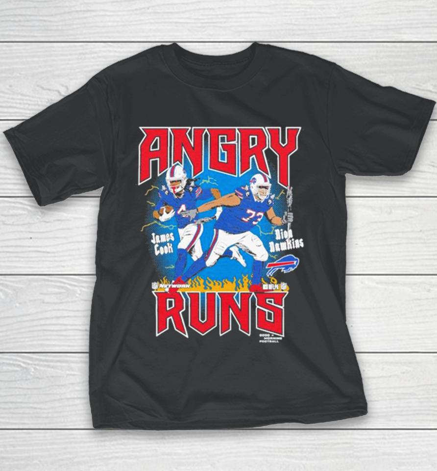 James Cook &Amp; Dion Dawkins Buffalo Bills Homage Unisex Angry Runs Player Graphic Youth T-Shirt