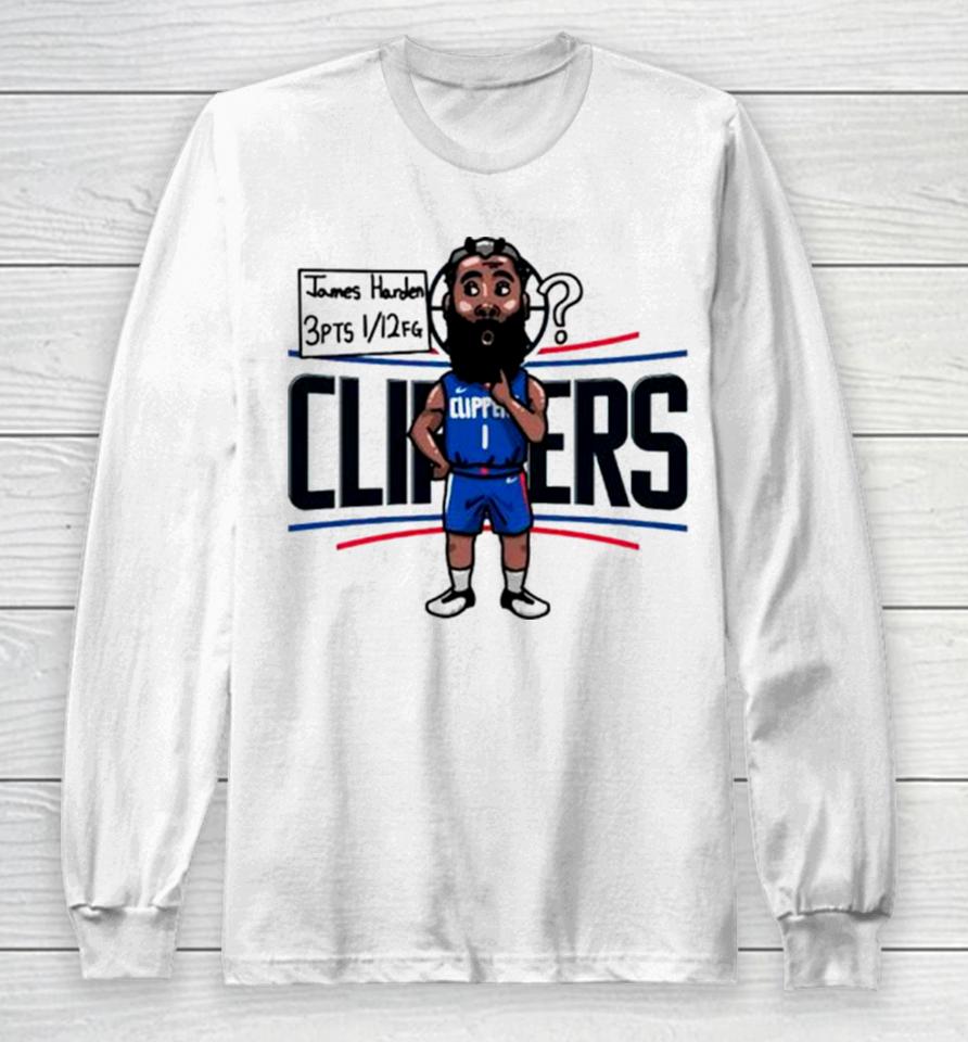 James Harden Los Angeles Clippers Player Cartoon Long Sleeve T-Shirt