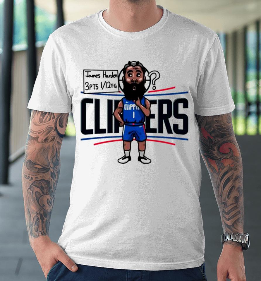James Harden Los Angeles Clippers Player Cartoon Premium T-Shirt