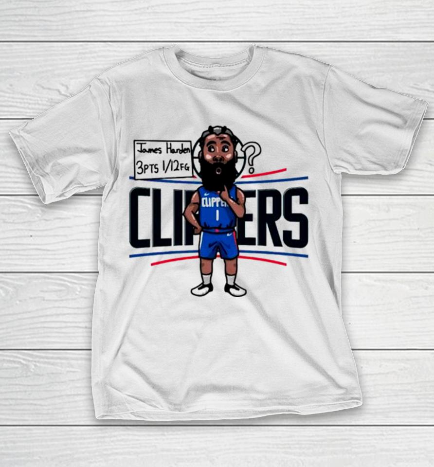 James Harden Los Angeles Clippers Player Cartoon T-Shirt