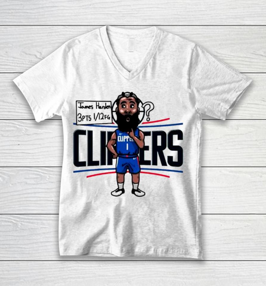 James Harden Los Angeles Clippers Player Cartoon Unisex V-Neck T-Shirt