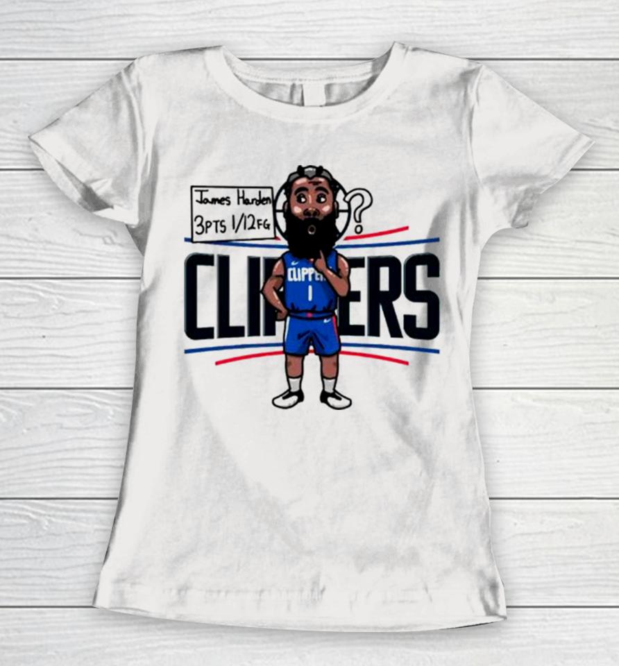 James Harden Los Angeles Clippers Player Cartoon Women T-Shirt