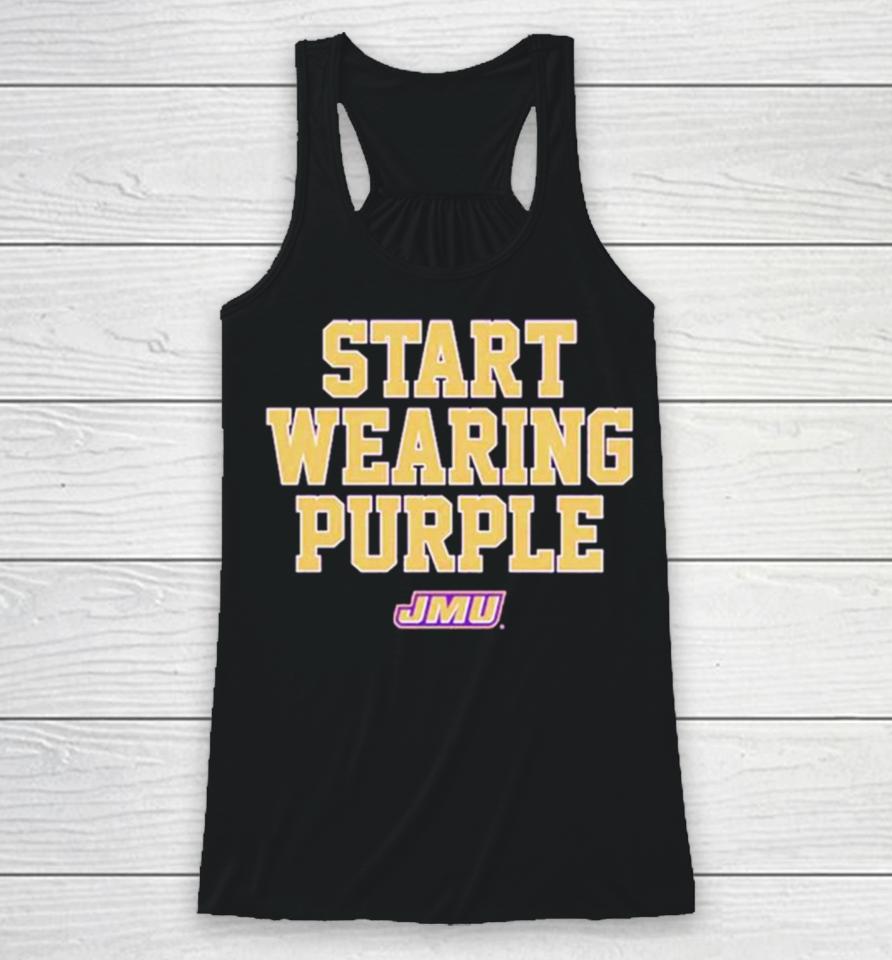 James Madison Dukes Start Wearing Purple Racerback Tank