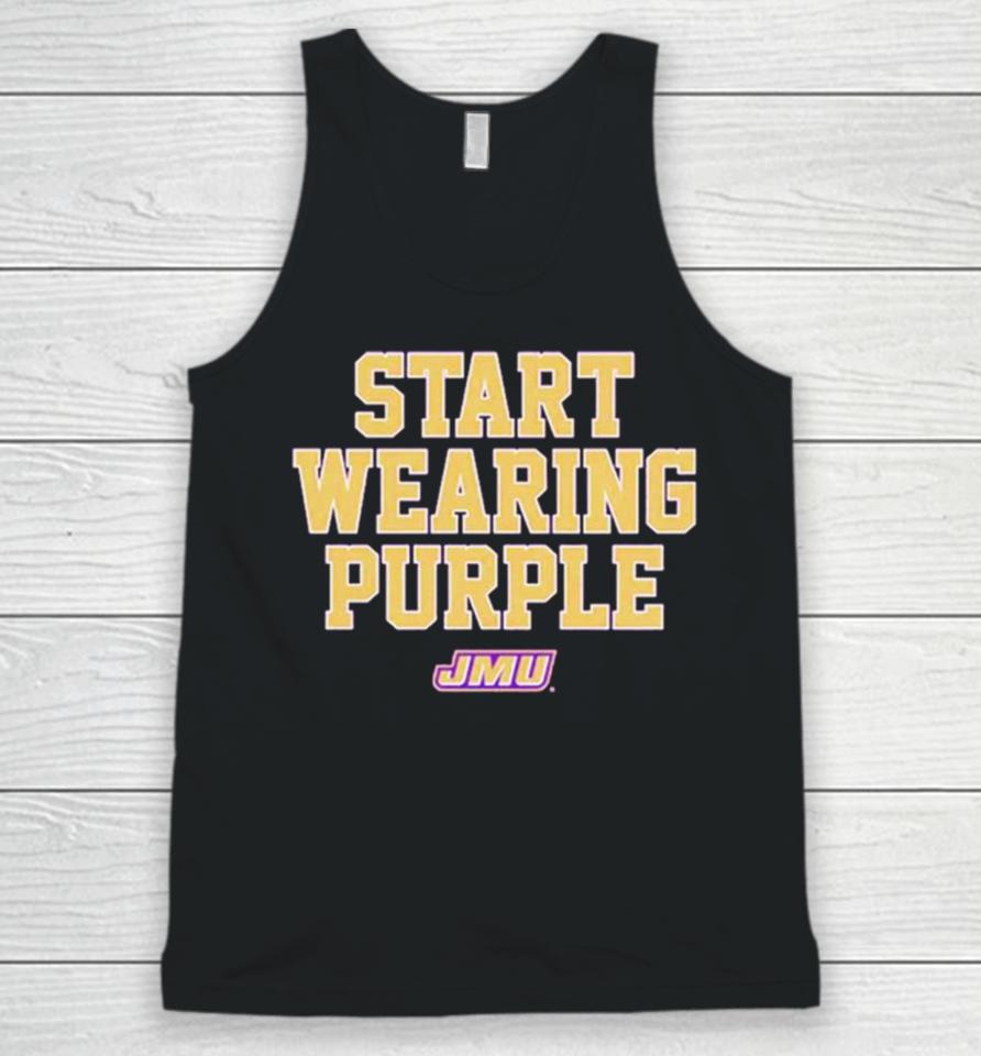 James Madison Dukes Start Wearing Purple Unisex Tank Top