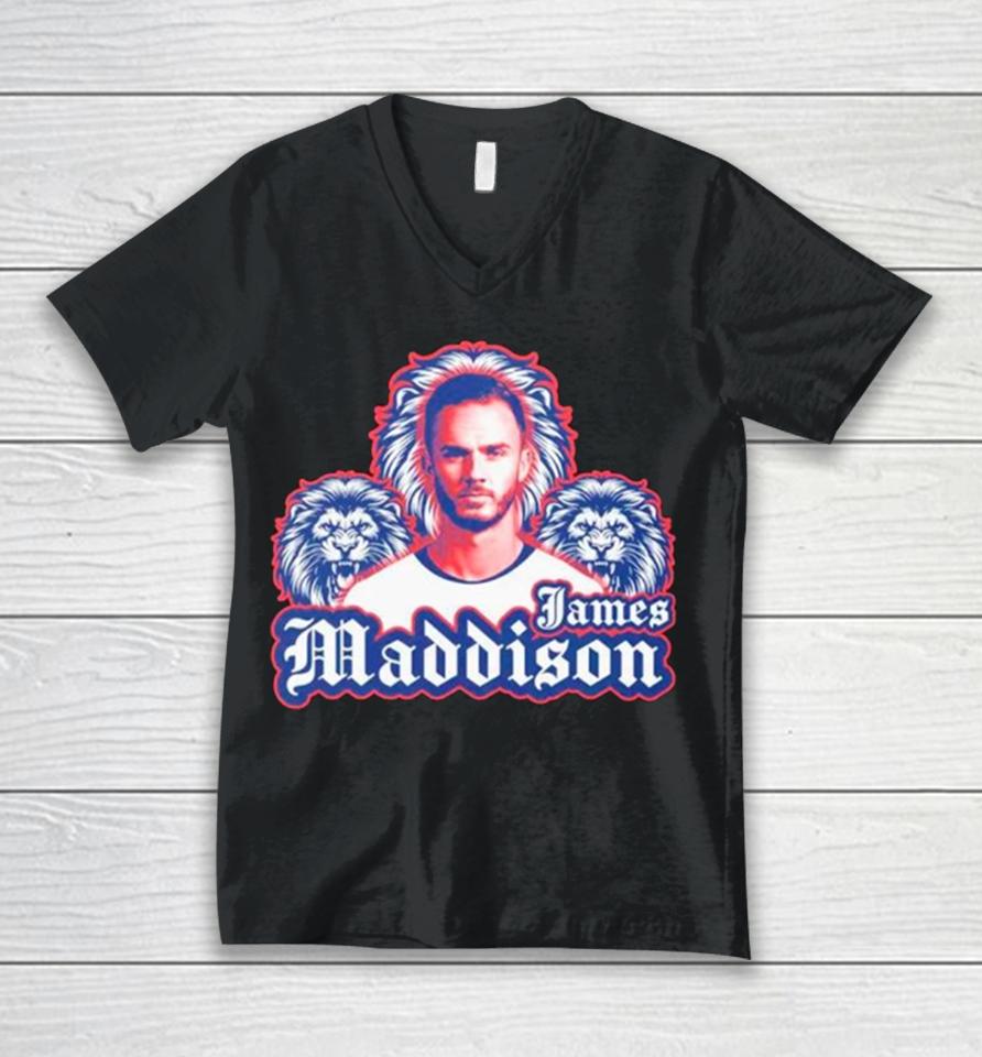 James Madison England Unisex V-Neck T-Shirt