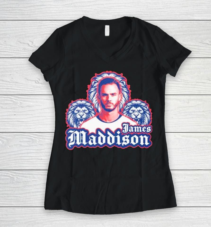James Madison England Women V-Neck T-Shirt