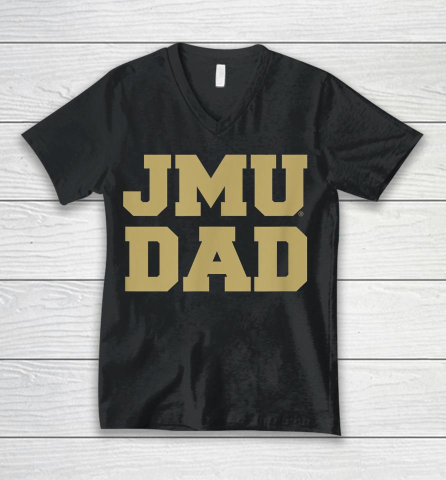 James Madison University Jmu Dukes Dad Unisex V-Neck T-Shirt