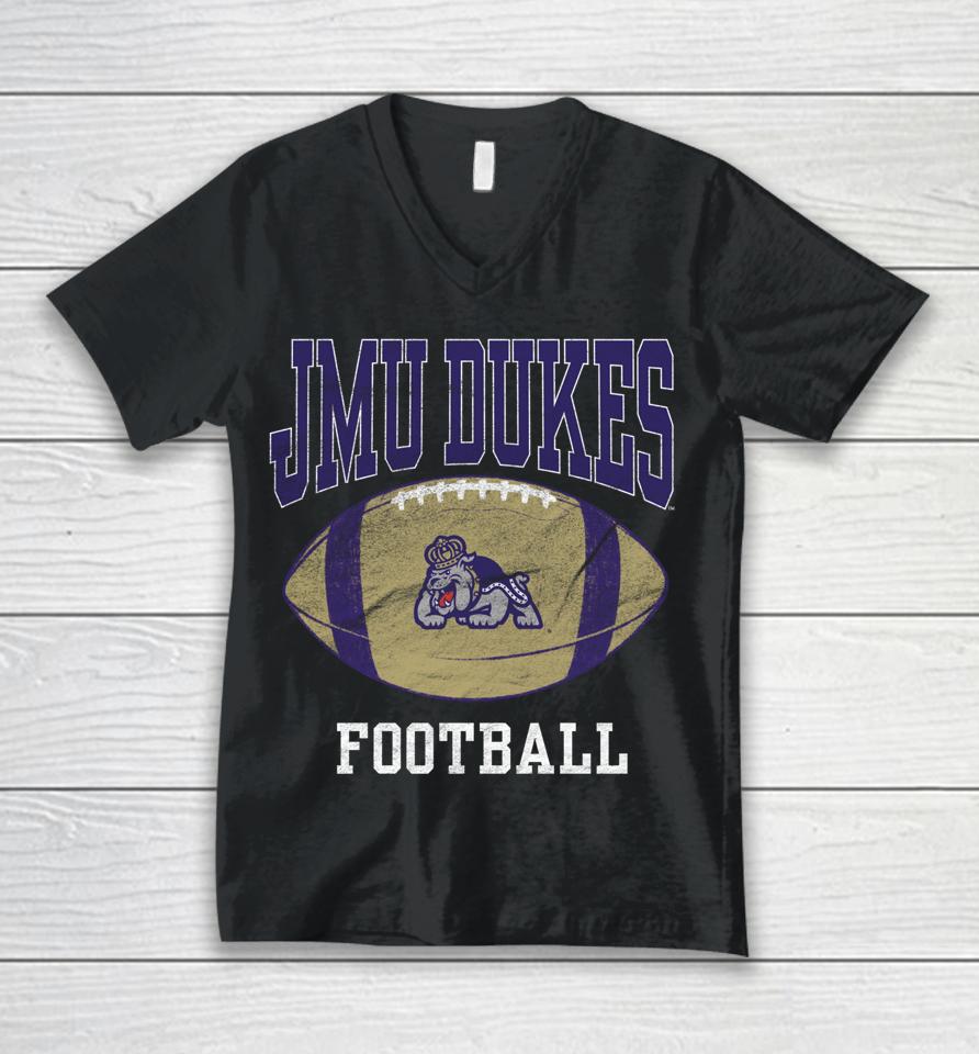 James Madison University Jmu Dukes Football Unisex V-Neck T-Shirt