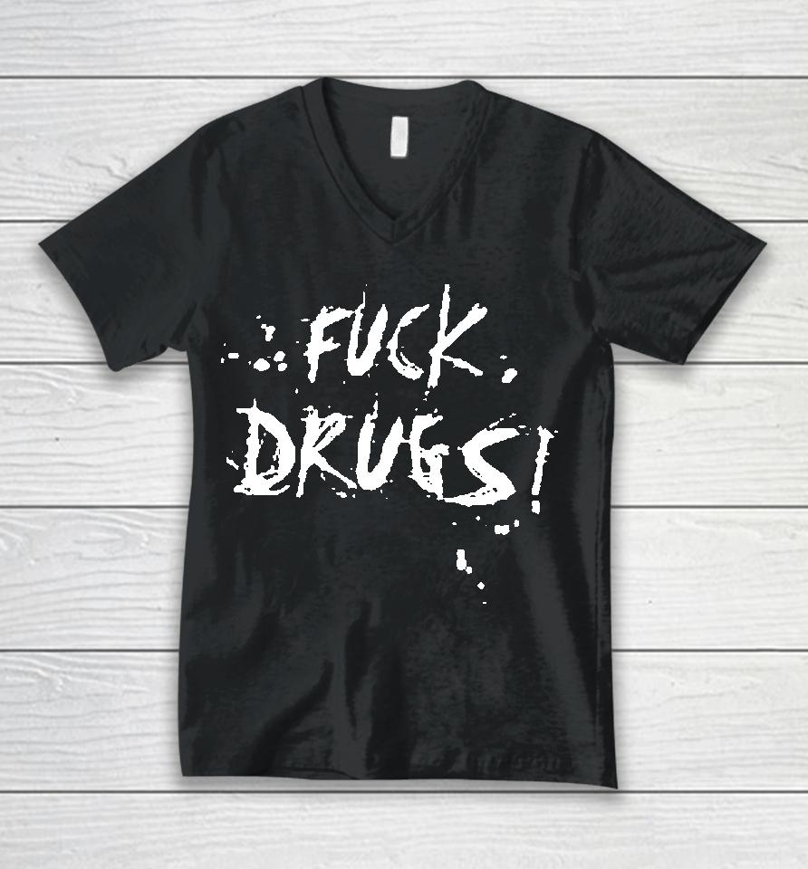 Jan Peter Balkenende Fuck Drugs Unisex V-Neck T-Shirt