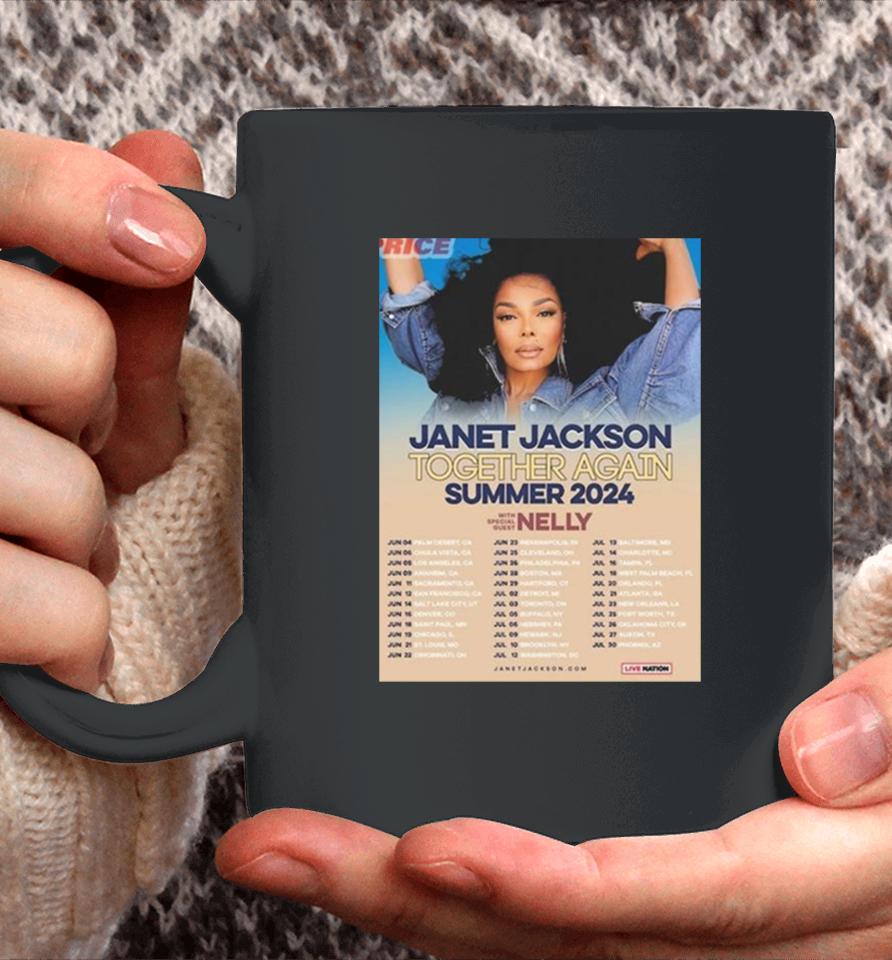 Janet Jackson Together Again Summer Dates Tour 2024 Coffee Mug