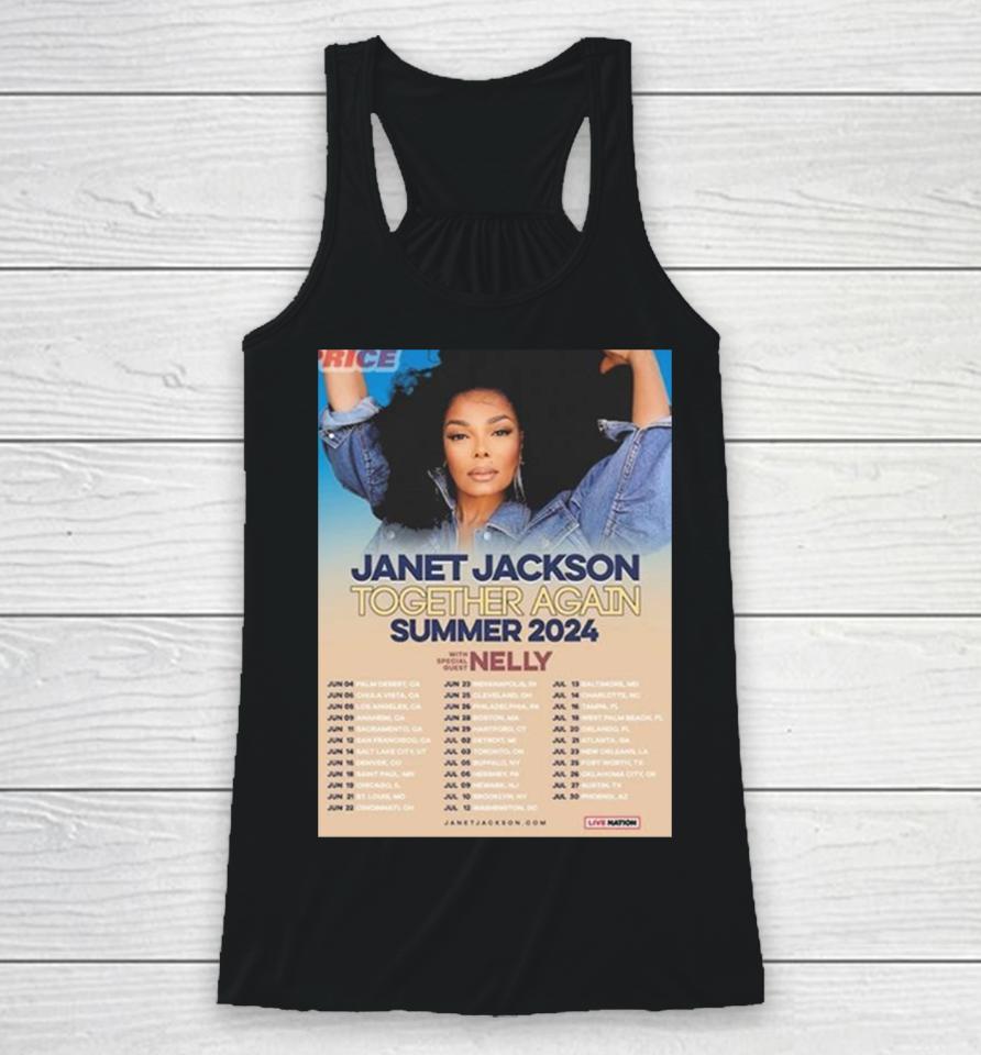 Janet Jackson Together Again Summer Dates Tour 2024 Racerback Tank