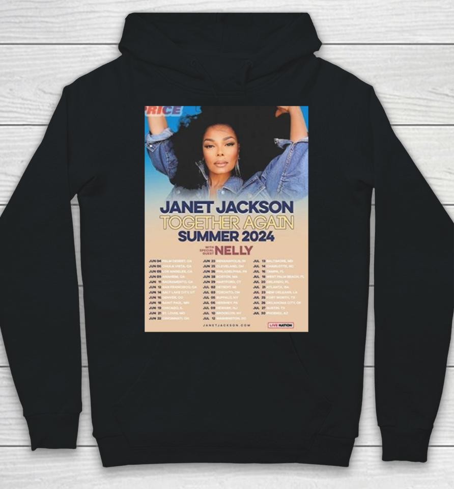 Janet Jackson Together Again Summer Dates Tour 2024 Hoodie