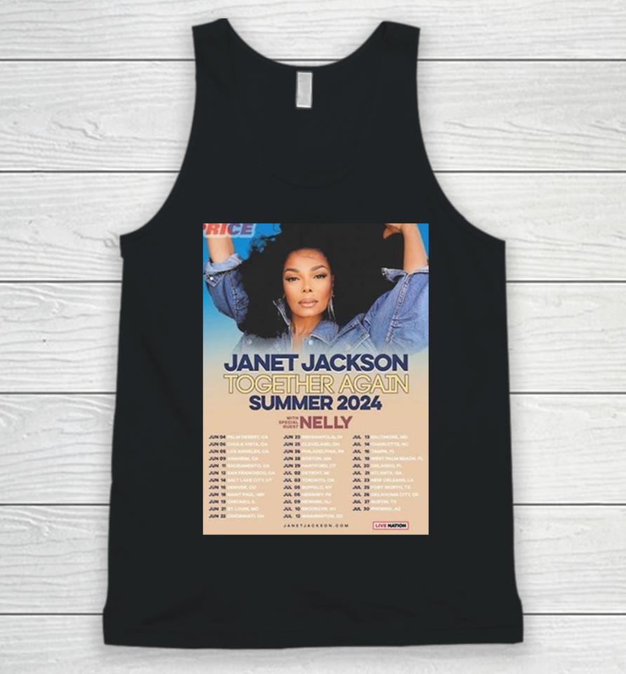 Janet Jackson Together Again Summer Dates Tour 2024 Unisex Tank Top