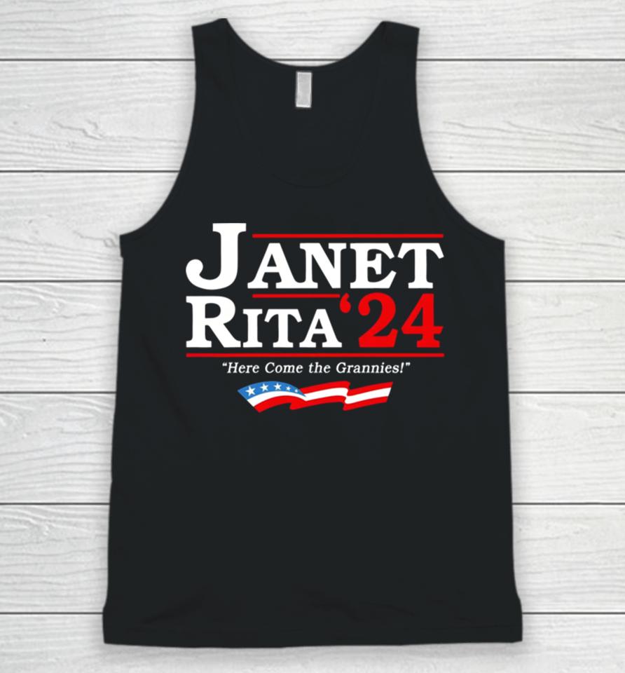 Janet Rita 24 Here Come The Grannies Unisex Tank Top