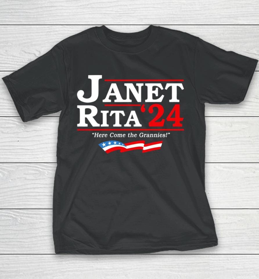 Janet Rita 24 Here Come The Grannies Youth T-Shirt