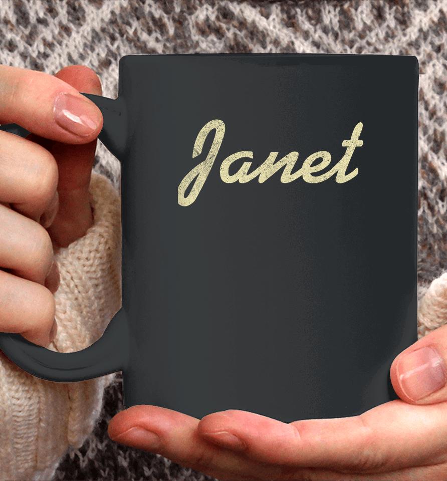 Janet Vintage Retro Coffee Mug