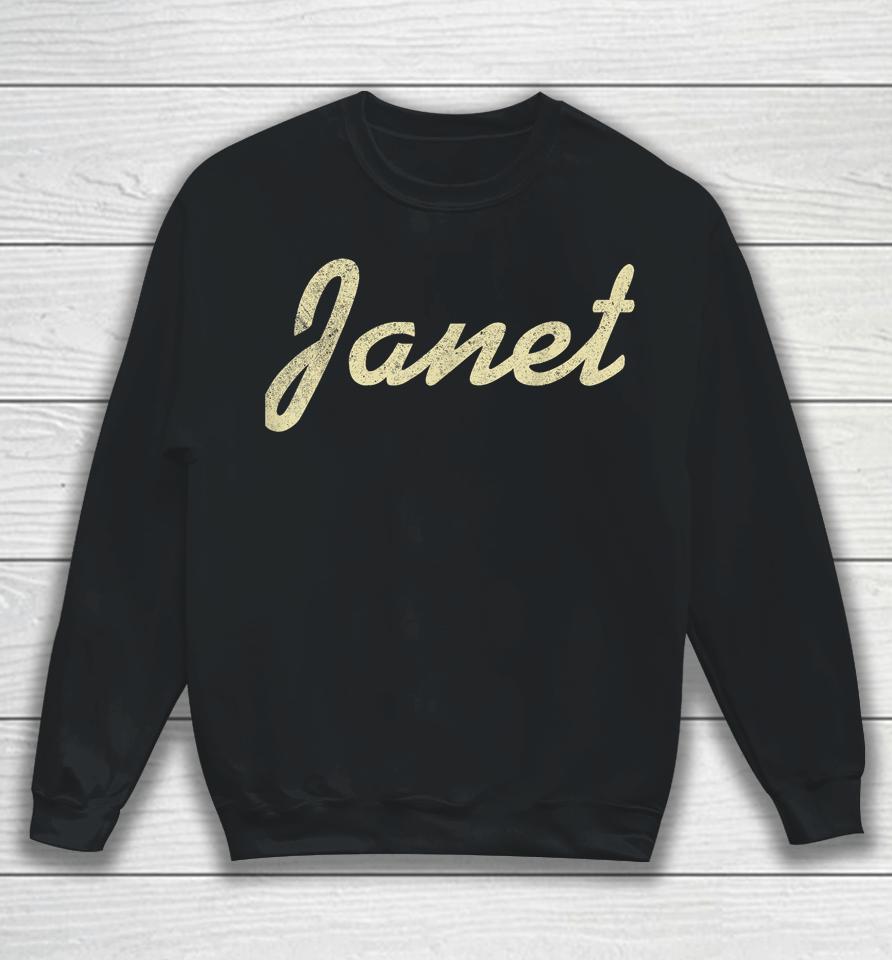 Janet Vintage Retro Sweatshirt