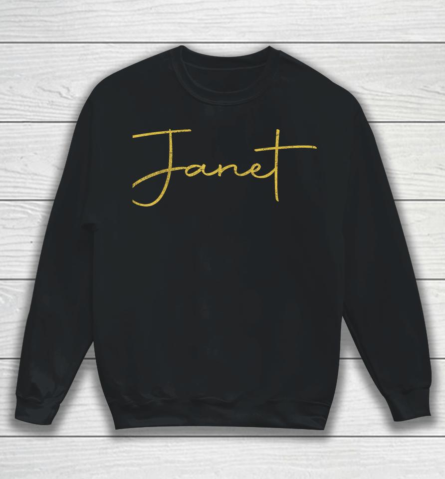 Janet Vintage Retro Sweatshirt
