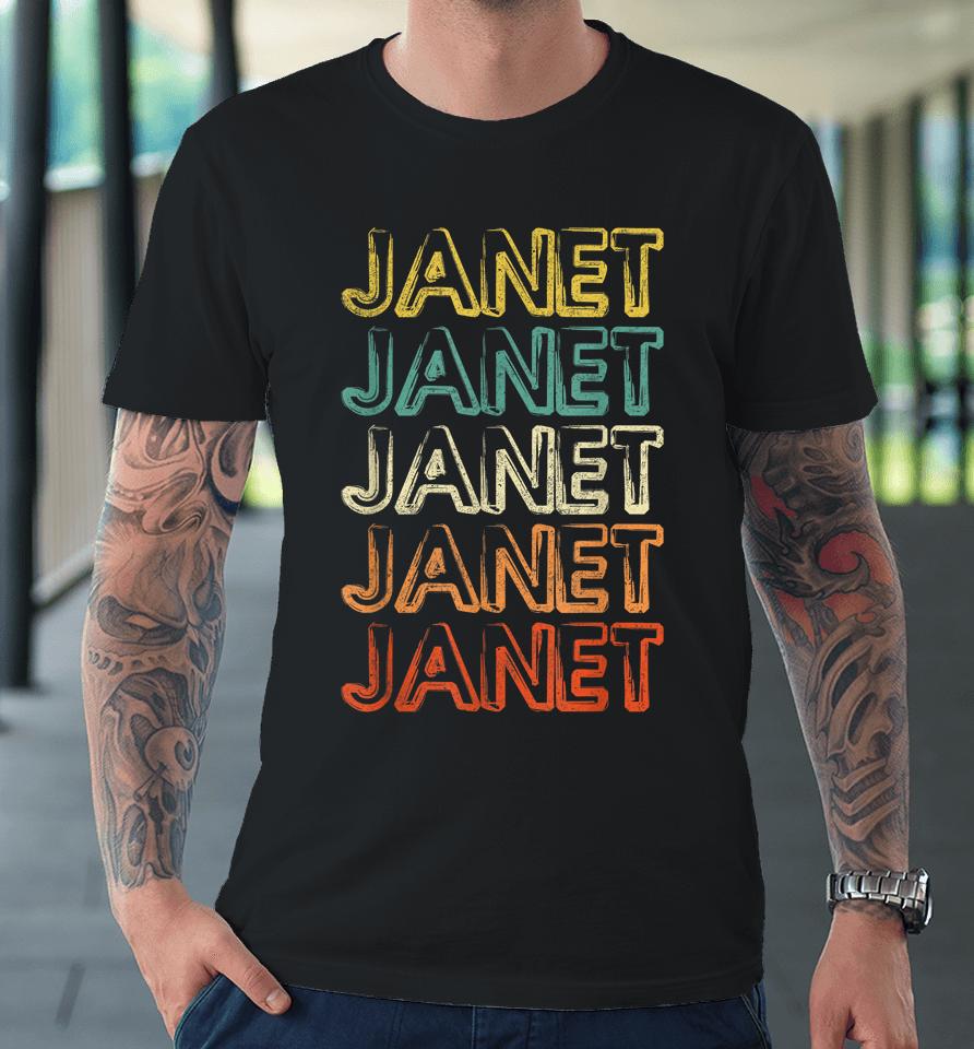 Janet Vintage Retro Premium T-Shirt
