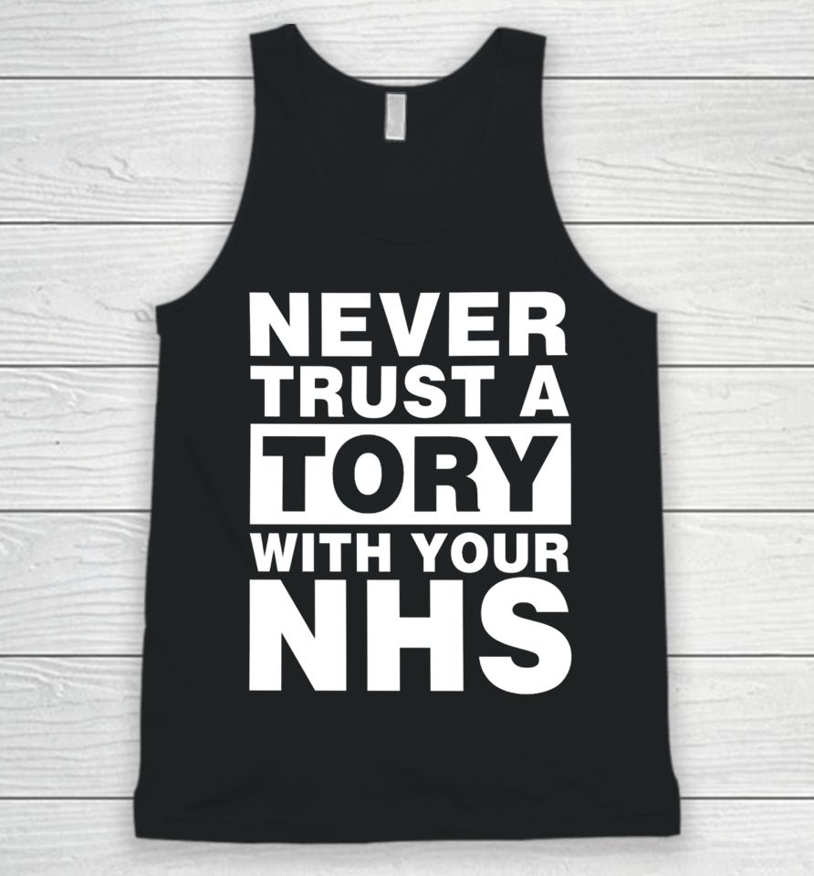Janey Godley Never Trust A Tory With Your Nhs Unisex Tank Top