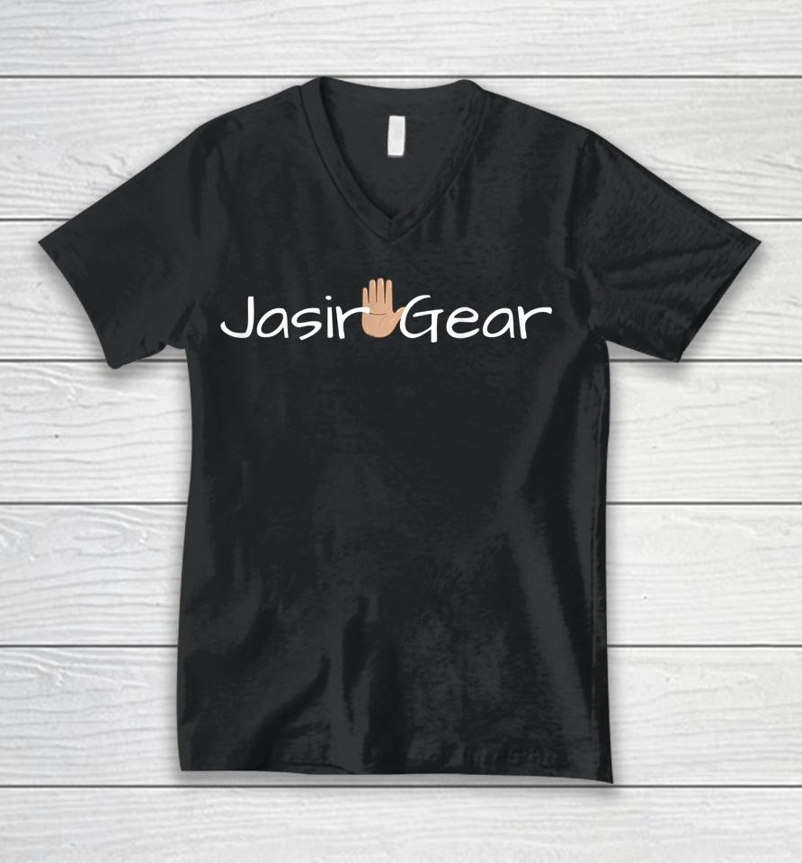 Jasir Gear Logo Unisex V-Neck T-Shirt