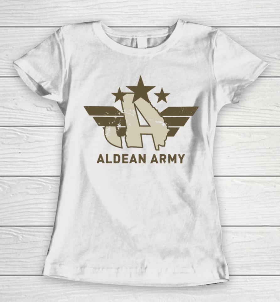 Jason Aldean Deluxe Aldean Army Fan Club Membership Women T-Shirt