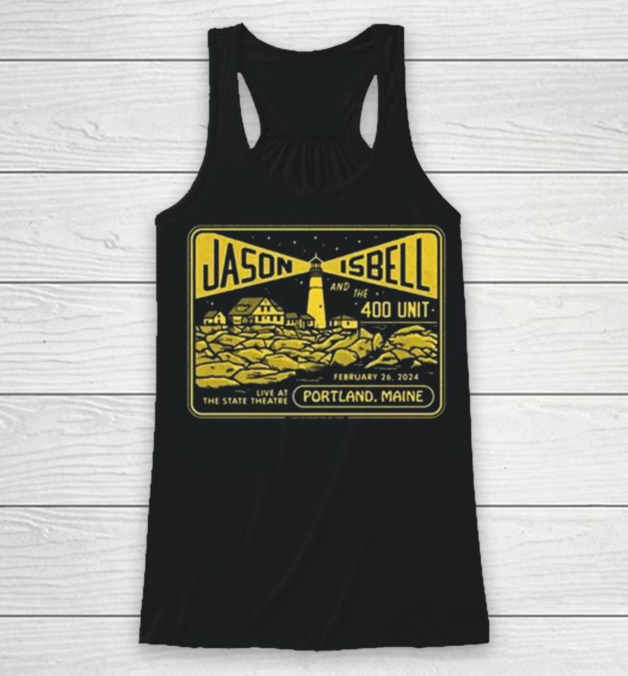 Jason Isbell And The 400 Unit 2 26 2024 State Theatre Portland Me Racerback Tank