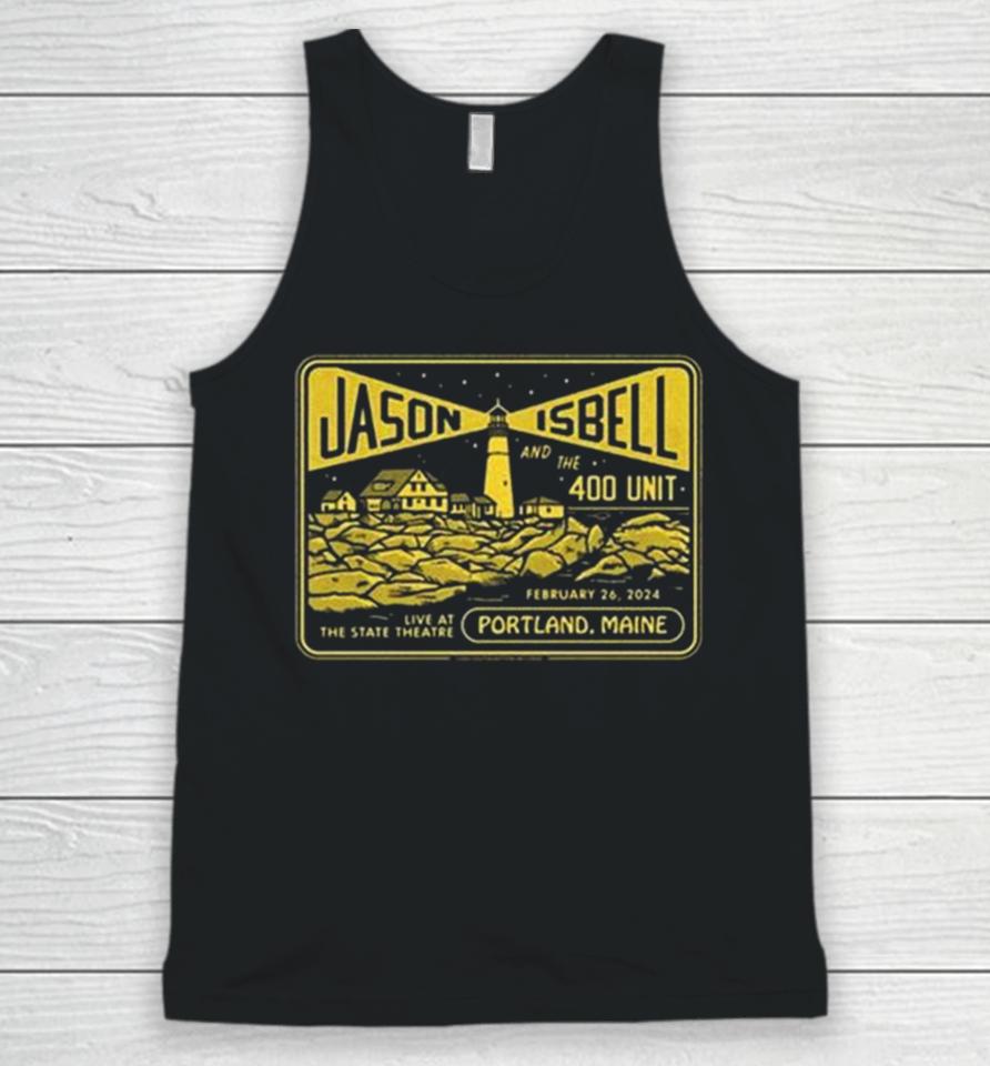 Jason Isbell And The 400 Unit 2 26 2024 State Theatre Portland Me Unisex Tank Top