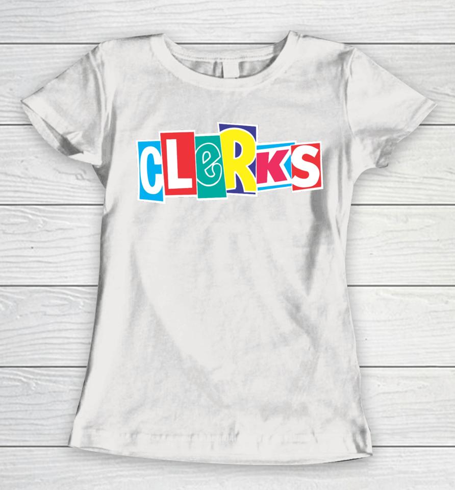 Jay And Silent Bob Clerks (Animated) Logo Women T-Shirt